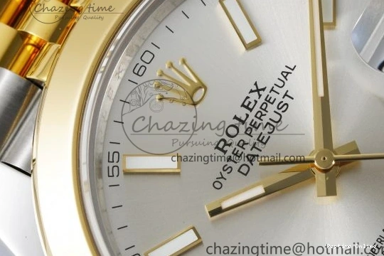 1226 Vibrant DateJust 41 SS YG Polished Bezel KING 1:1 Best Edition 904L Steel Silver Dial on Jubilee Bracelet VR 2224